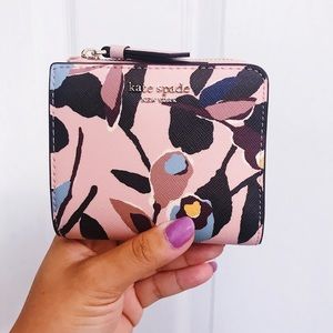 kate spade cameron paper rose wallet